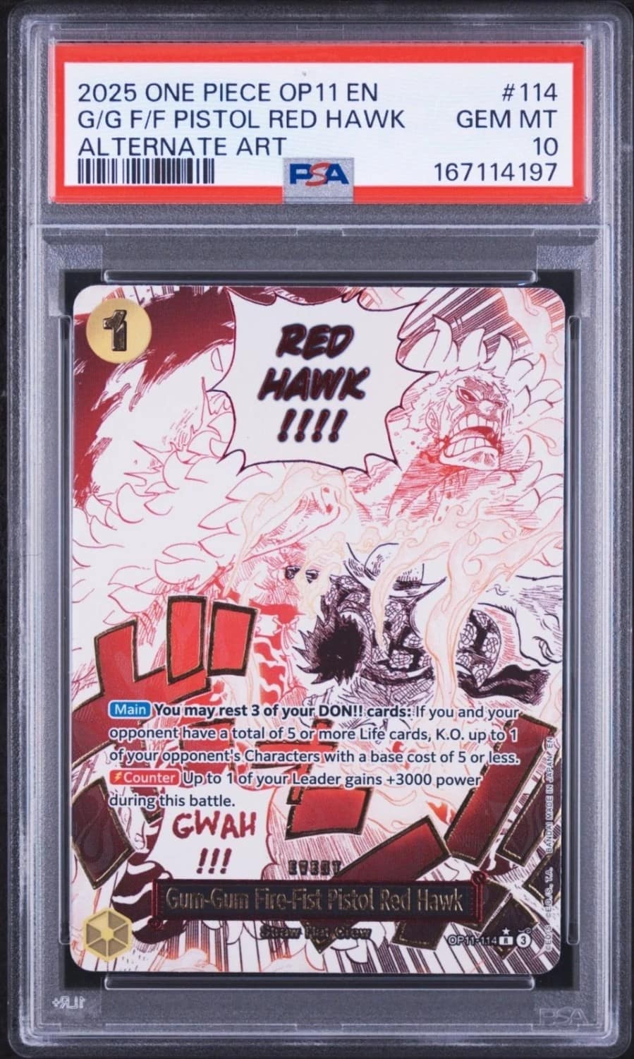 Gum-Gum Fire-Fist Pistol Red Hawk