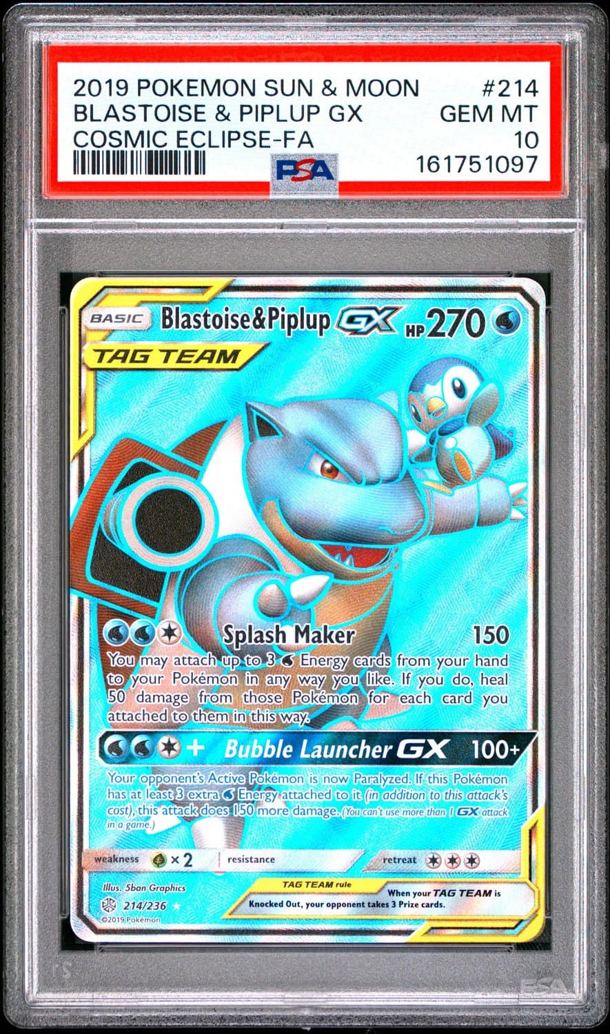 Blastoise & Piplup Gx