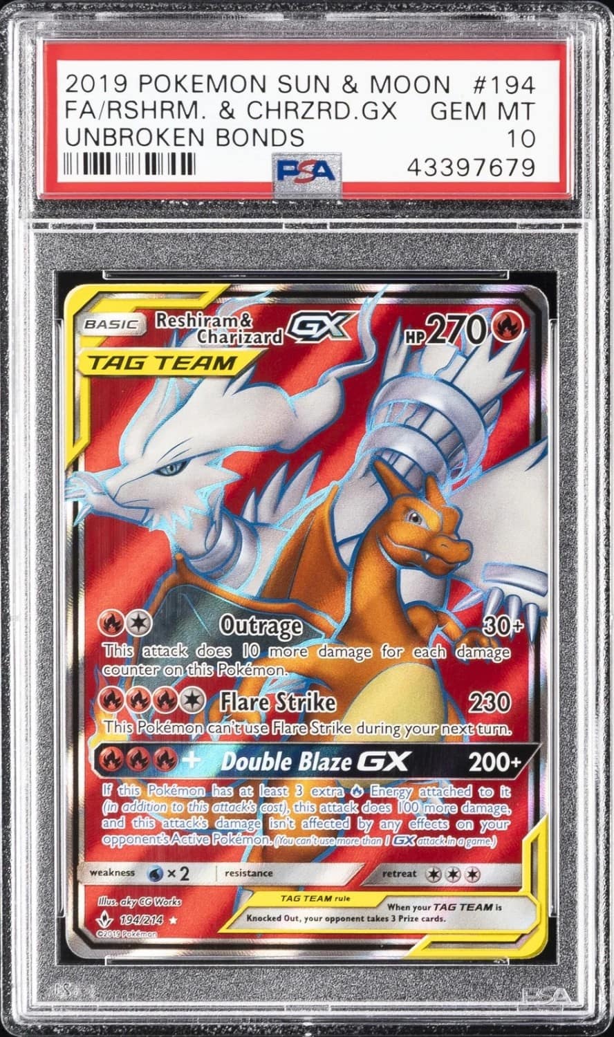 Reshiram & Charizard Gx