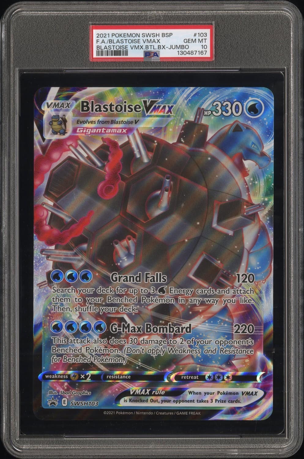 F.a./blastoise Vmax