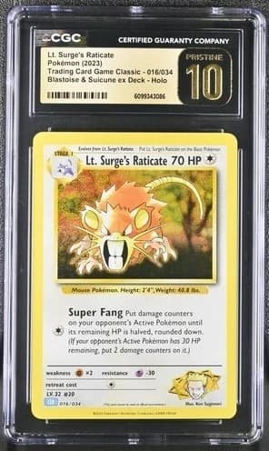 Lt. Surge'S Raticate