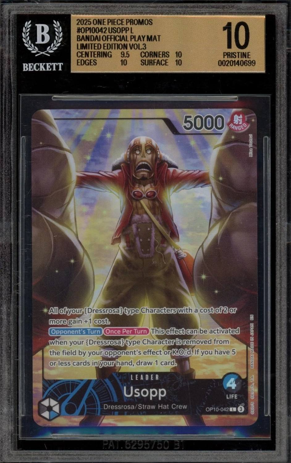 Usopp L/(bandai Official Play Mat Limited Edition Vol.3)