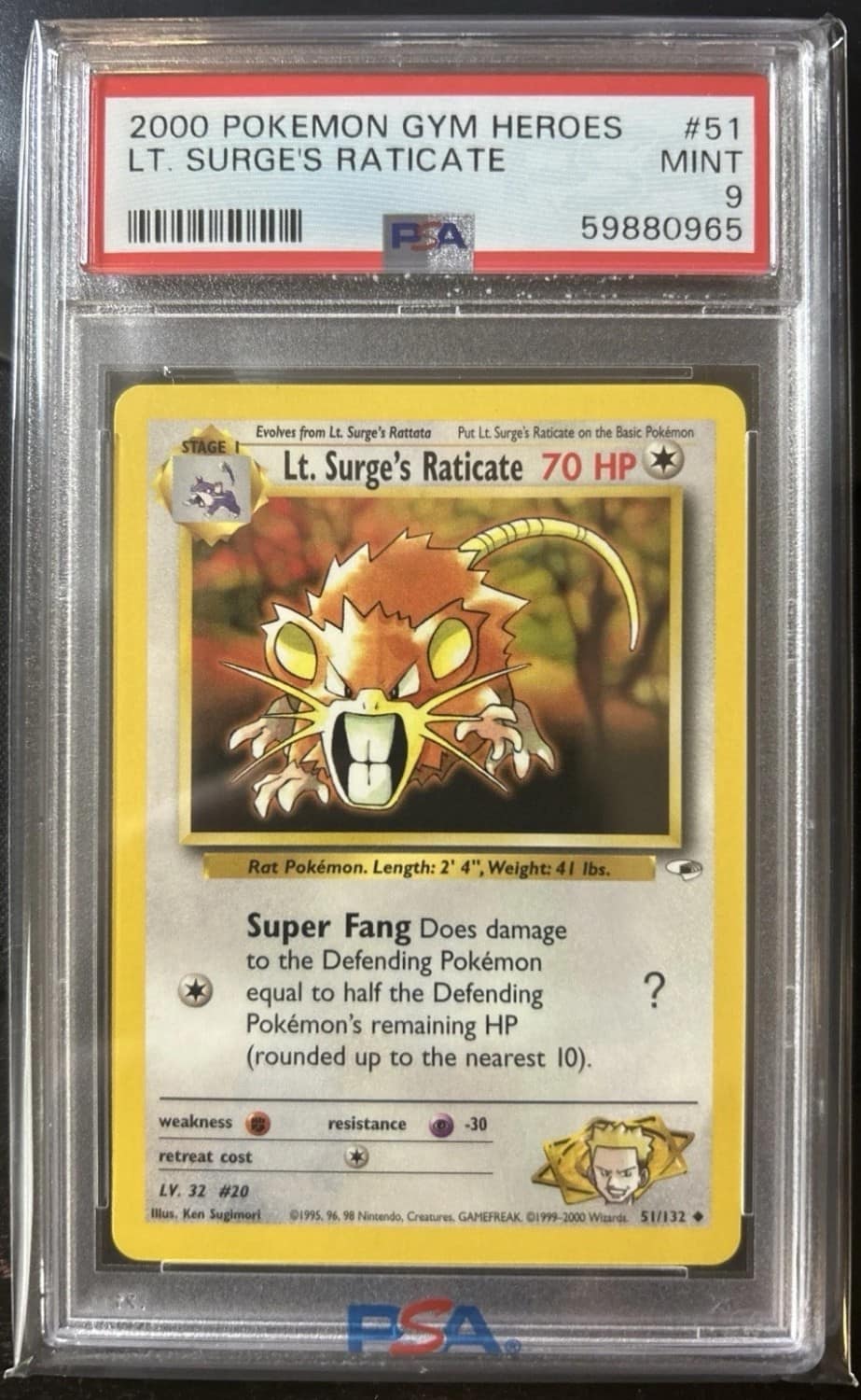 Lt. Surge'S Raticate