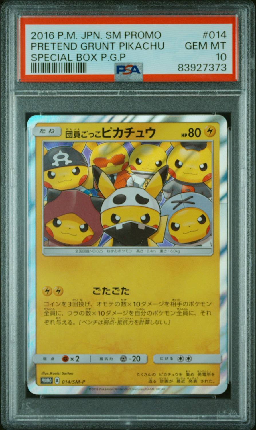 Pretend Grunt Pikachu