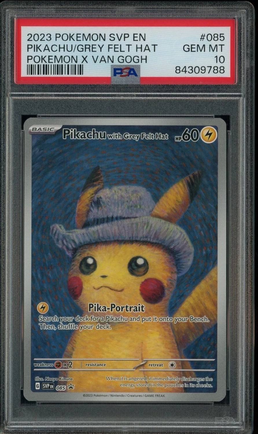 Pikachu/grey Felt Hat