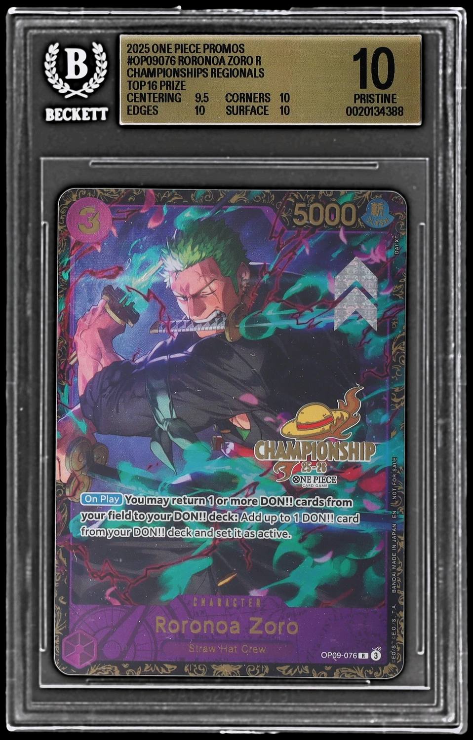 Roronoa Zoro R/(championships 25-26 Regionals Top 16 Prize)