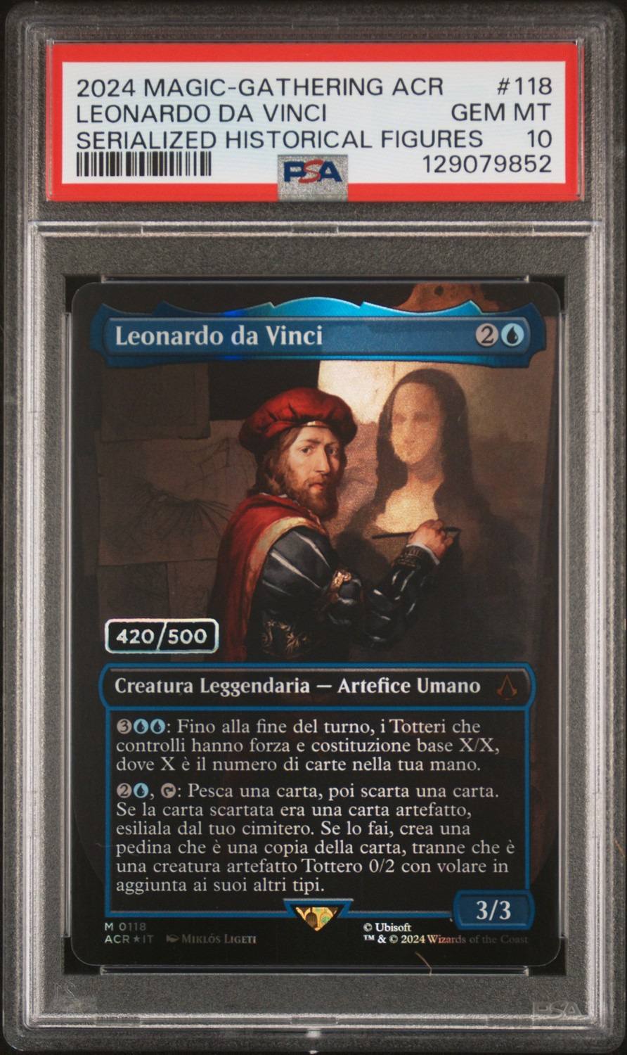 Leonardo Da Vinci Italian Borderless Serial Foil M
