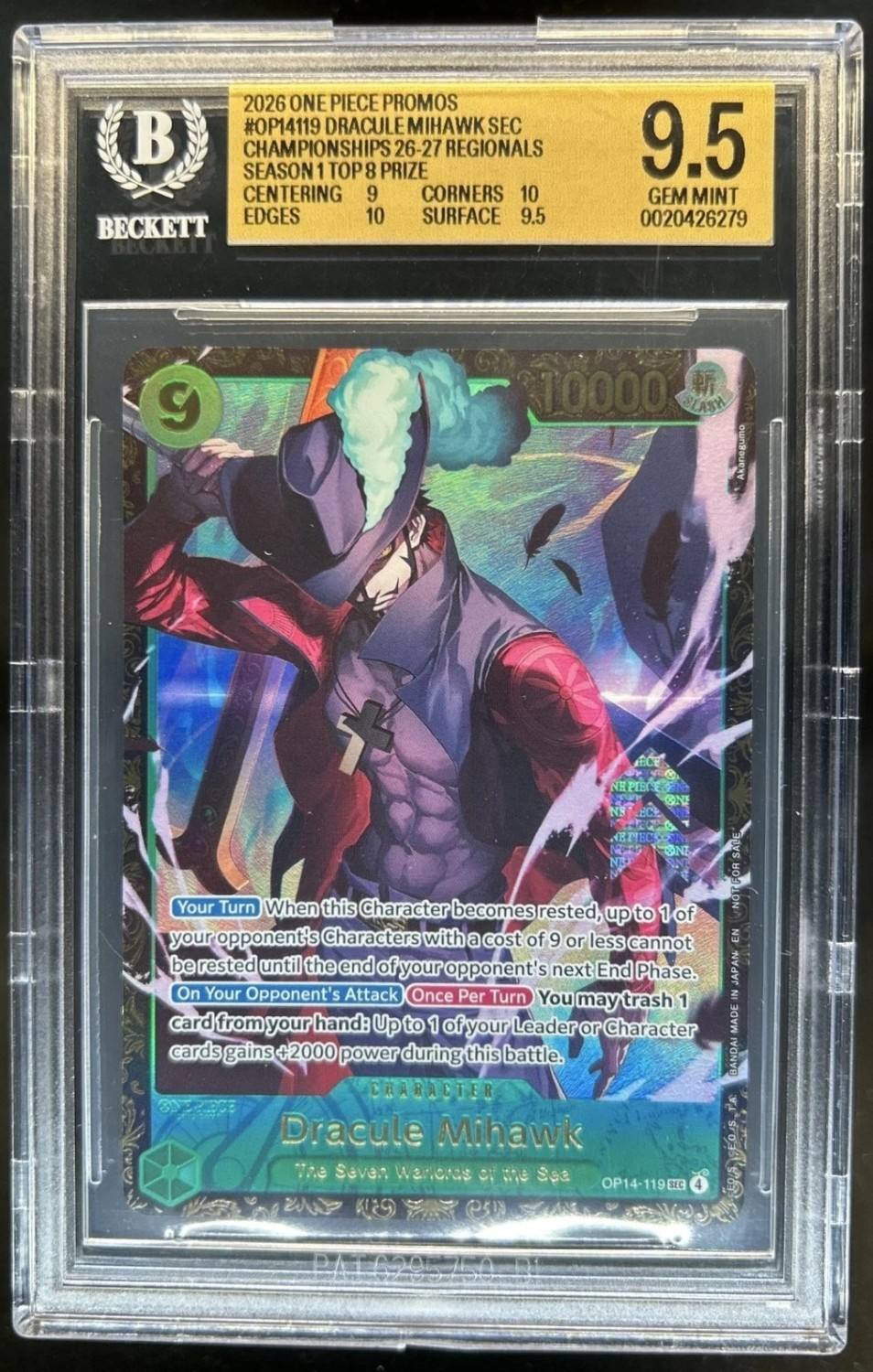 Dracule Mihawk Sec/(championships 26-27 Regionals Season 1 Top 8 Prize)