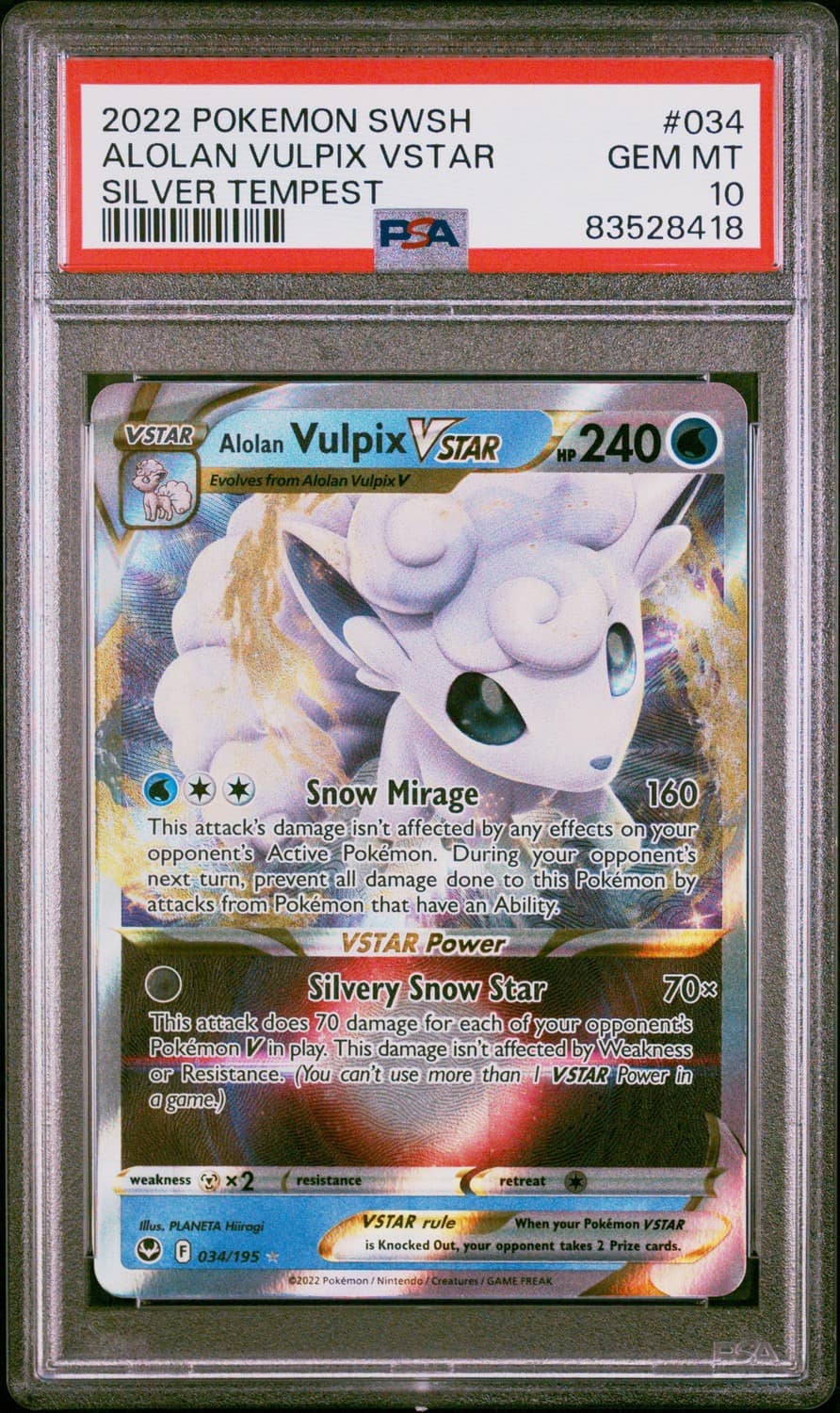 Alolan Vulpix Vstar