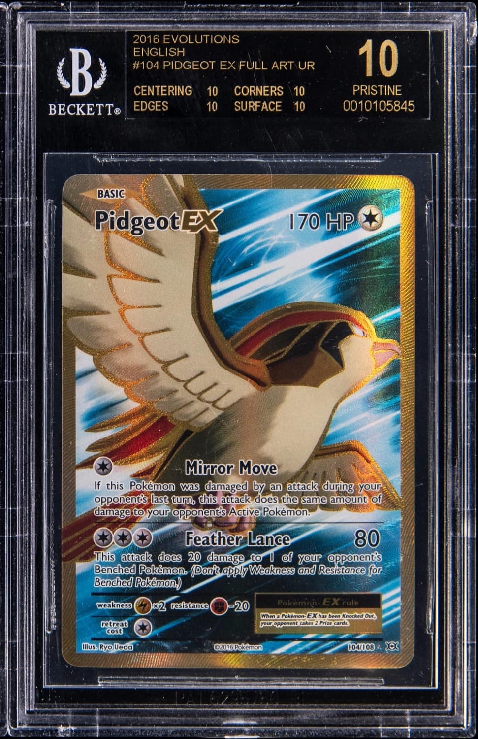 Pidgeot Ex Full Art Ur