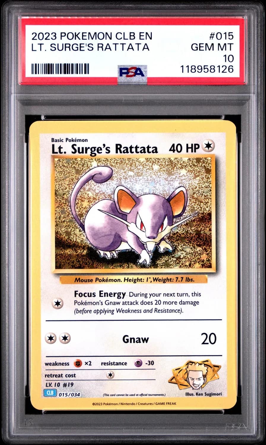 Lt. Surge'S Rattata
