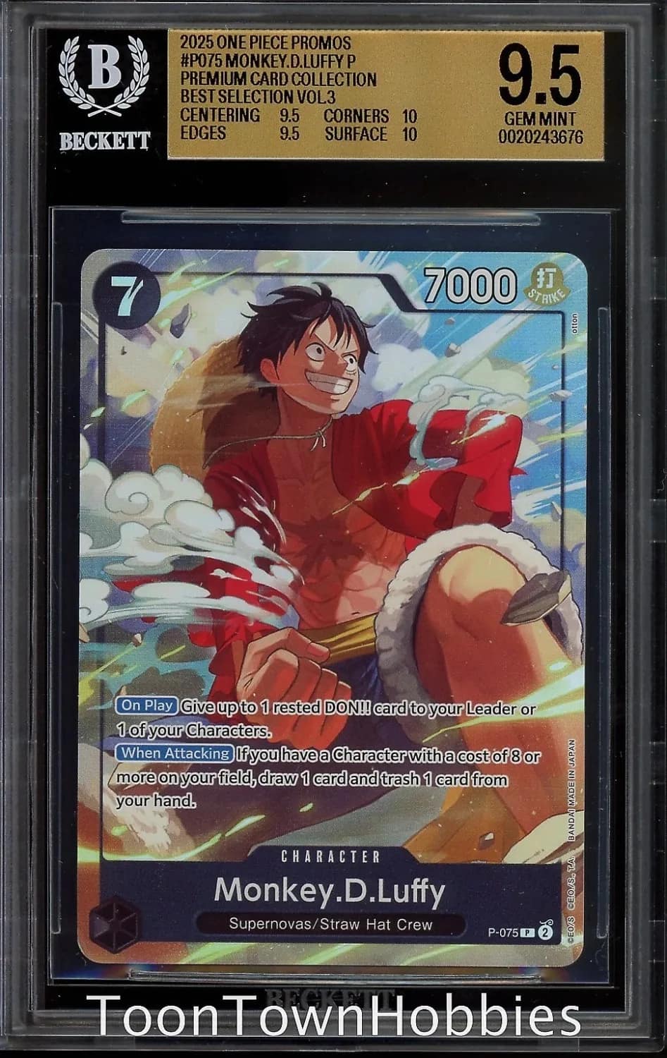 Monkey.d.luffy P/(premium Card Collection -Best Selection Vol.3)