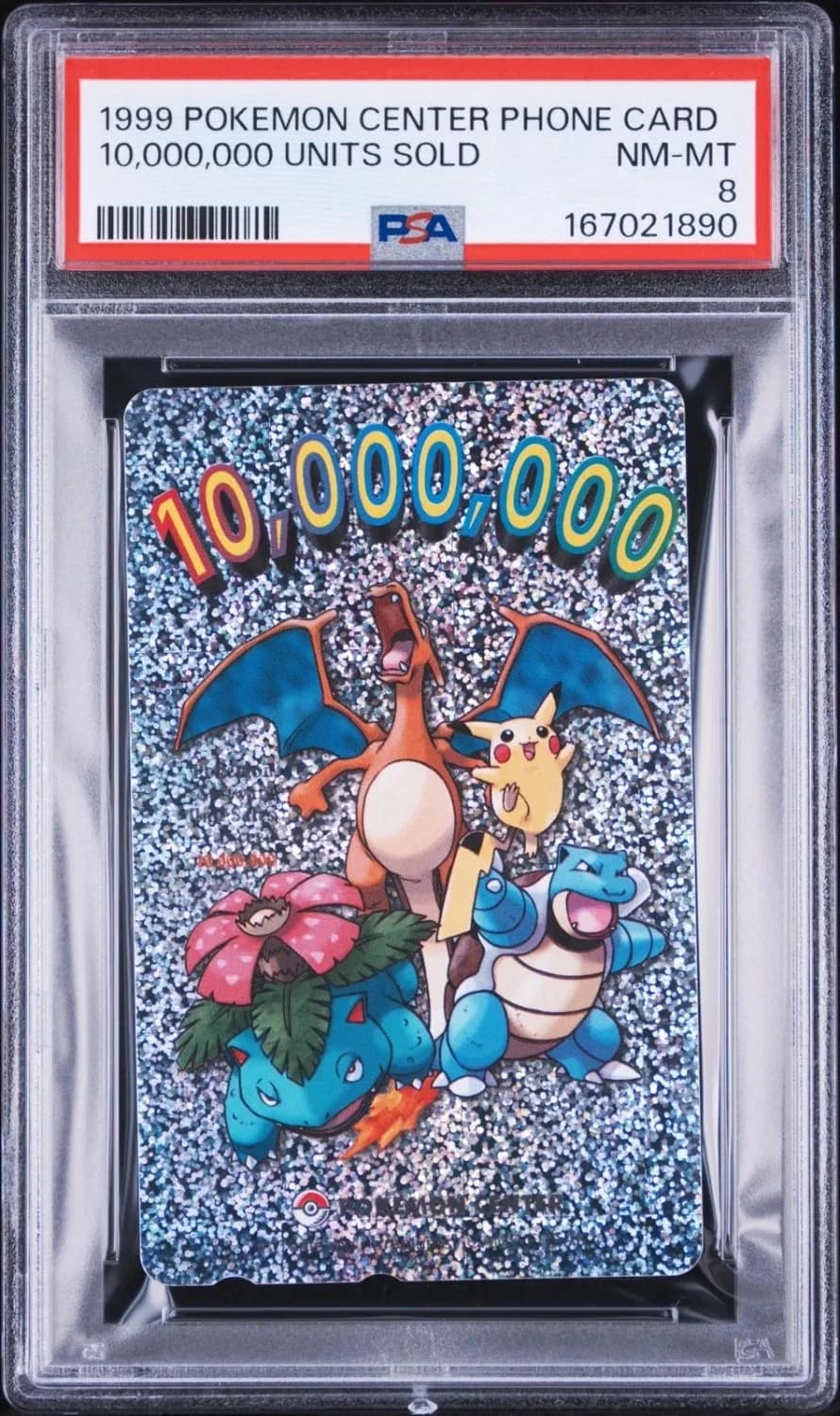Charizard, Blastoise, Venusaur, Pikachu Holo
