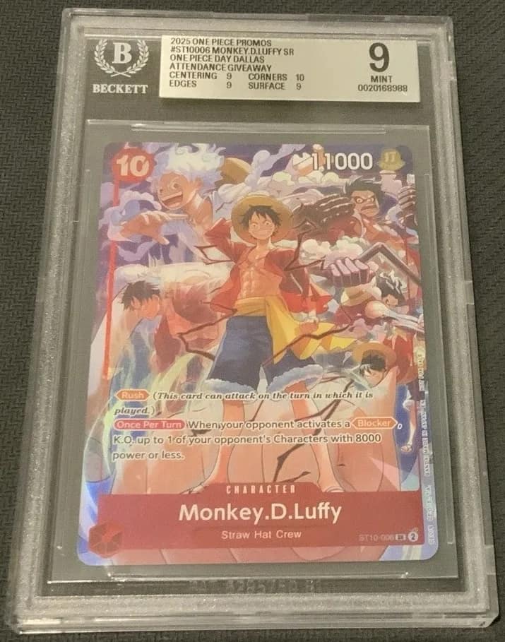 Monkey.d.luffy Sr/(one Piece Day Dallas Attendance Giveaway)