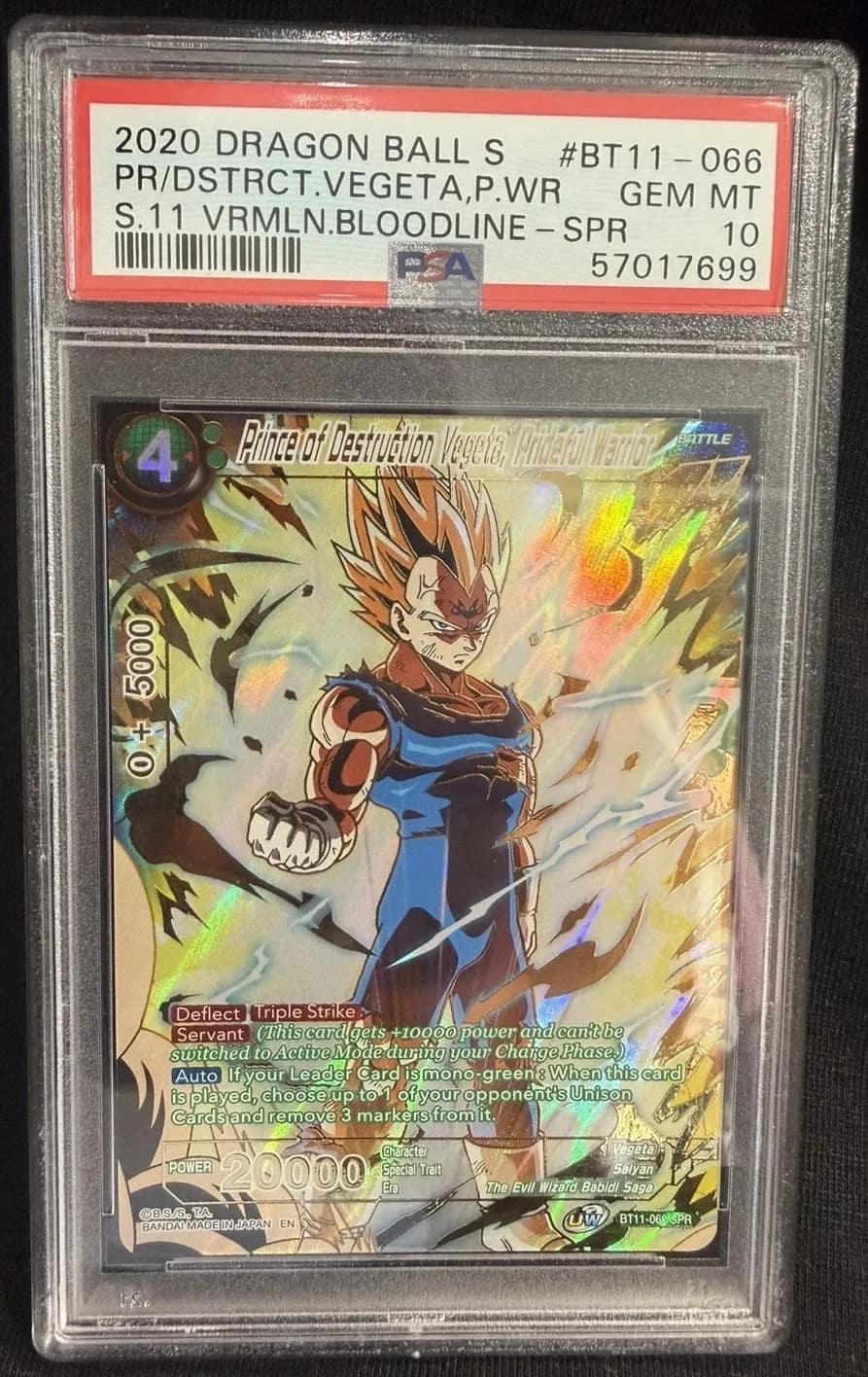 P-D Vegeta, Prideful