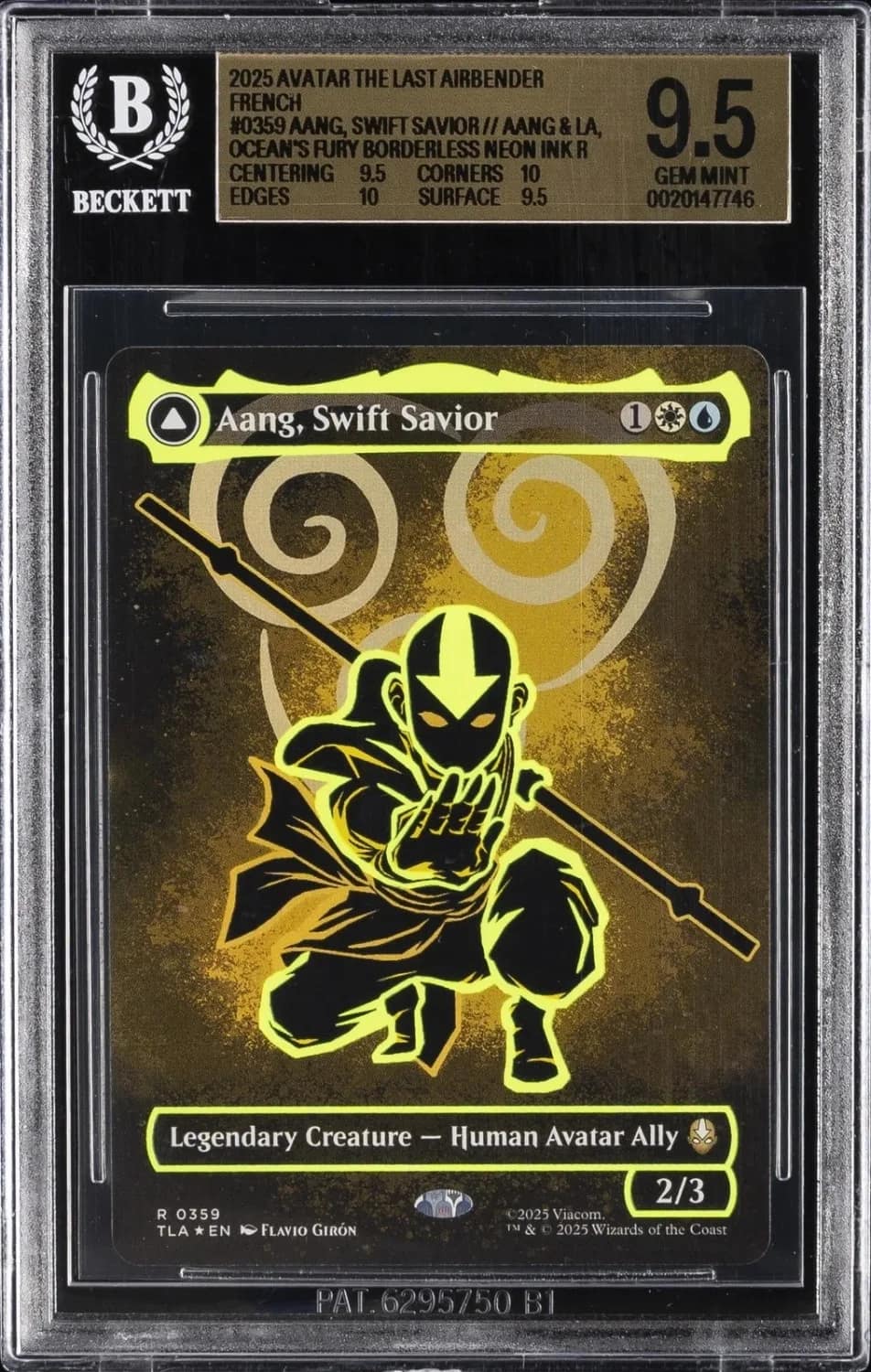 Aang, Swift Savior // Aang And La, Ocean'S Fury Borderless Neon Ink R
