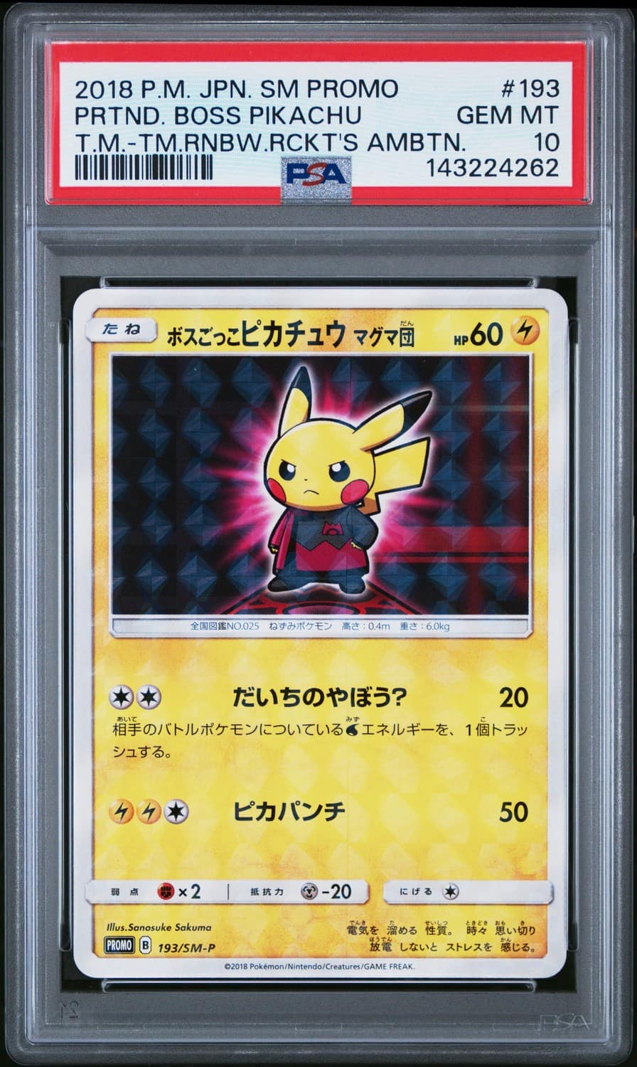 Pretend Boss Pikachu