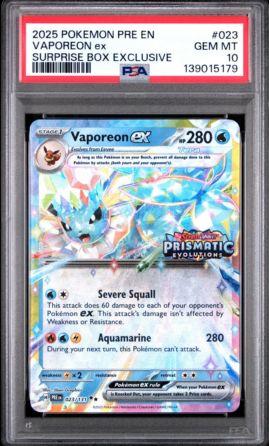 Vaporeon Ex