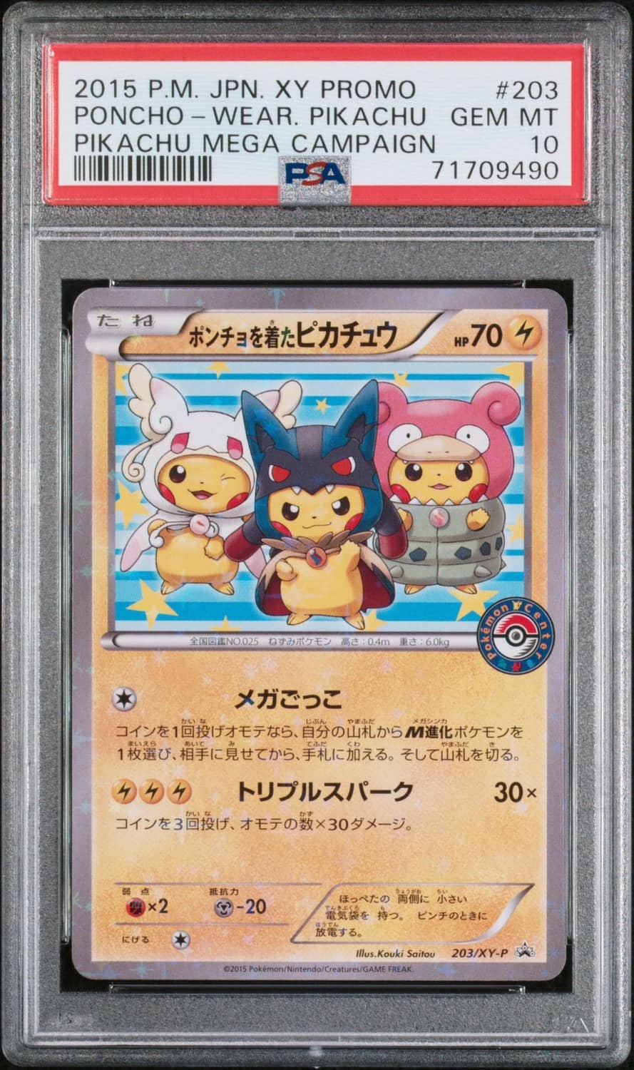 Poncho-Wear Pikachu