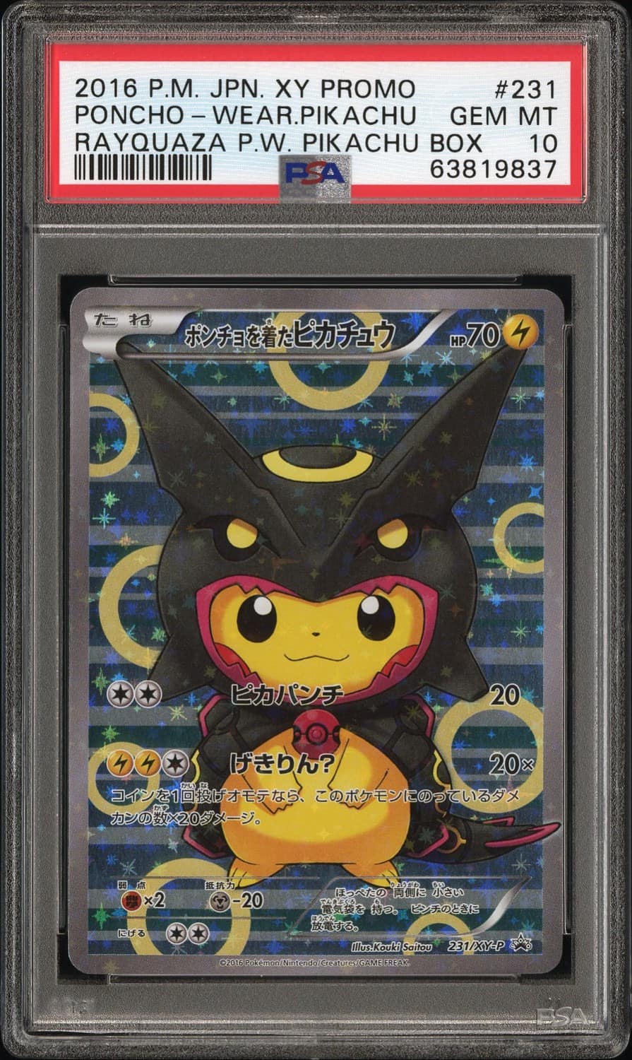 Poncho-Wearing Pikachu