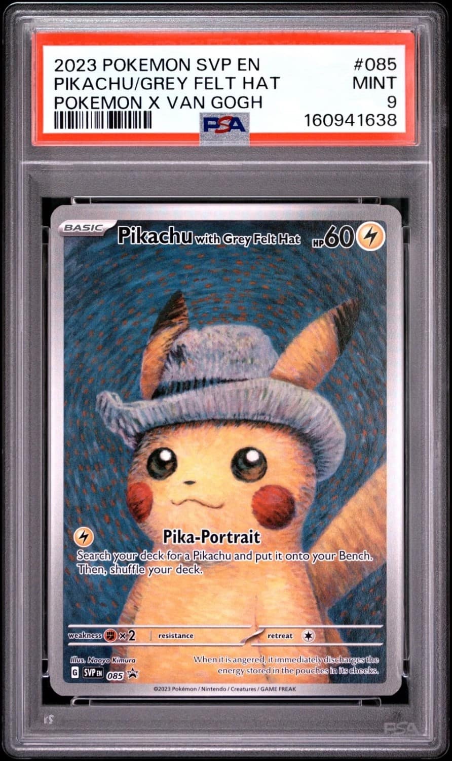 Pikachu/grey Felt Hat