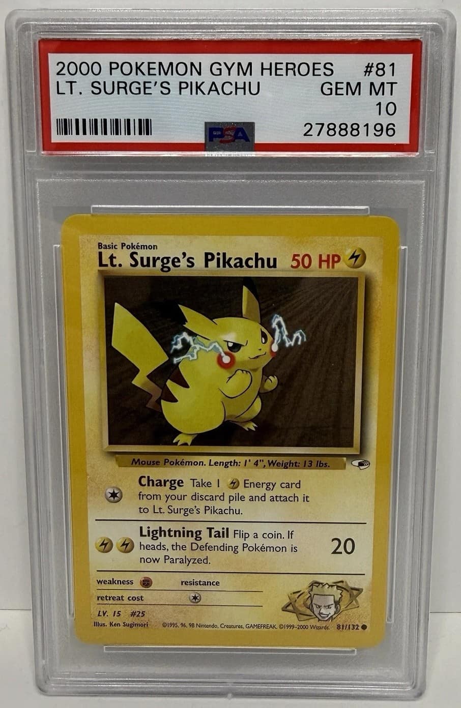 Lt. Surge'S Pikachu