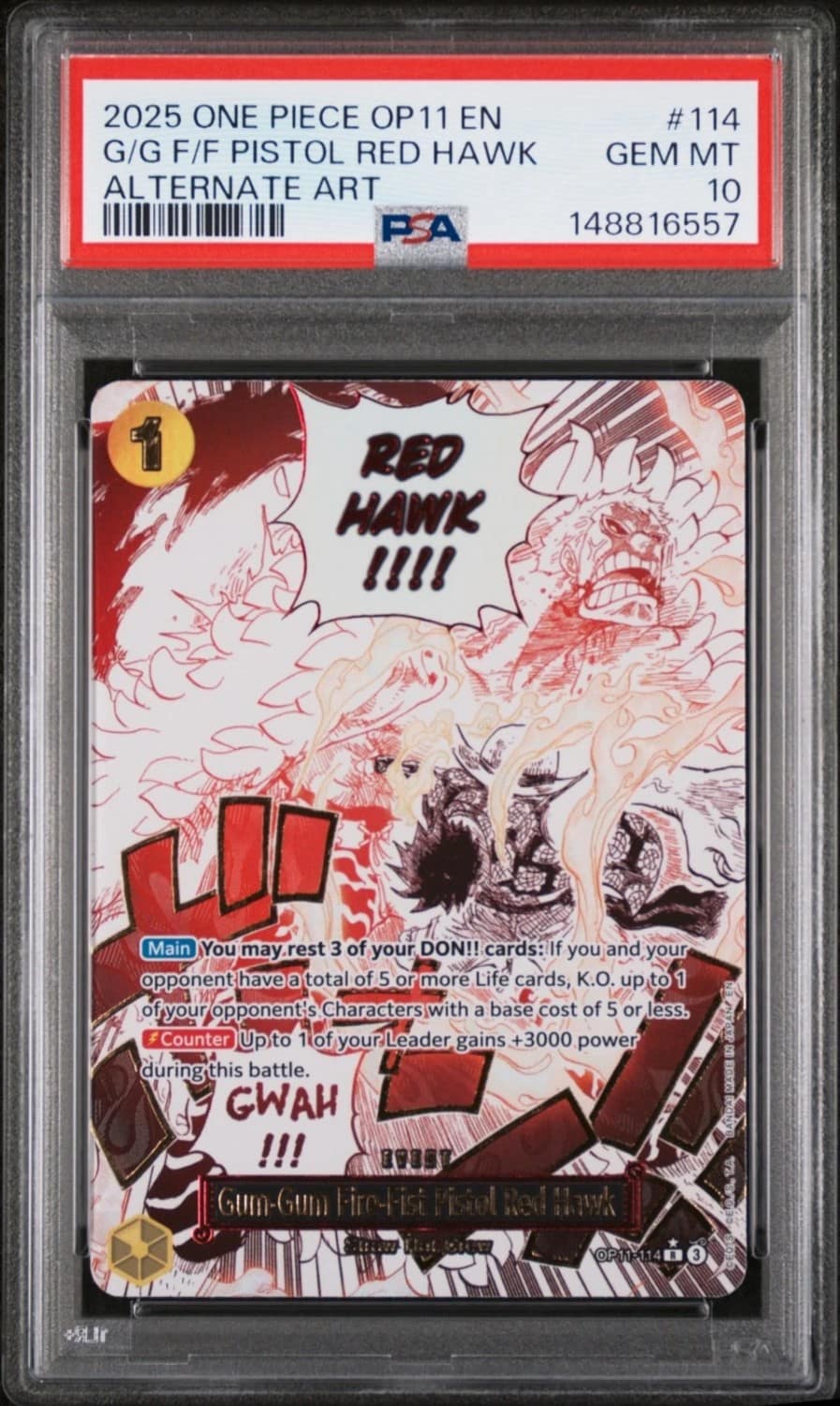 Gum-Gum Fire-Fist Pistol Red Hawk