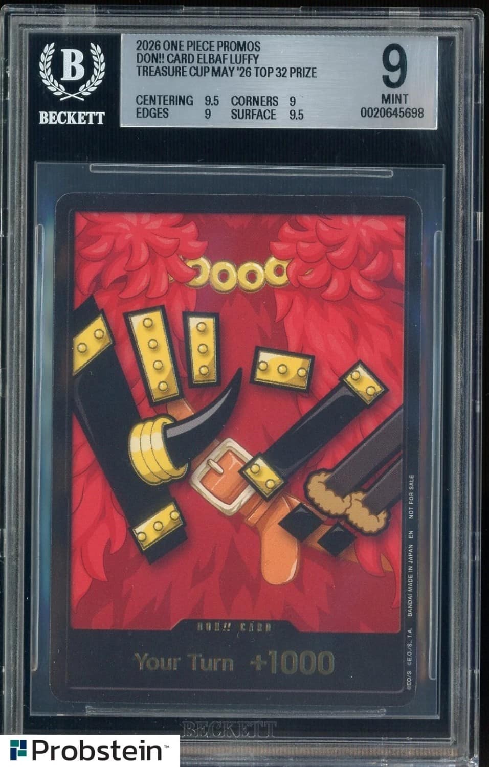 Don!! Card (elbaf Luffy)/(treasure Cup May '26 Top 32 Prize)