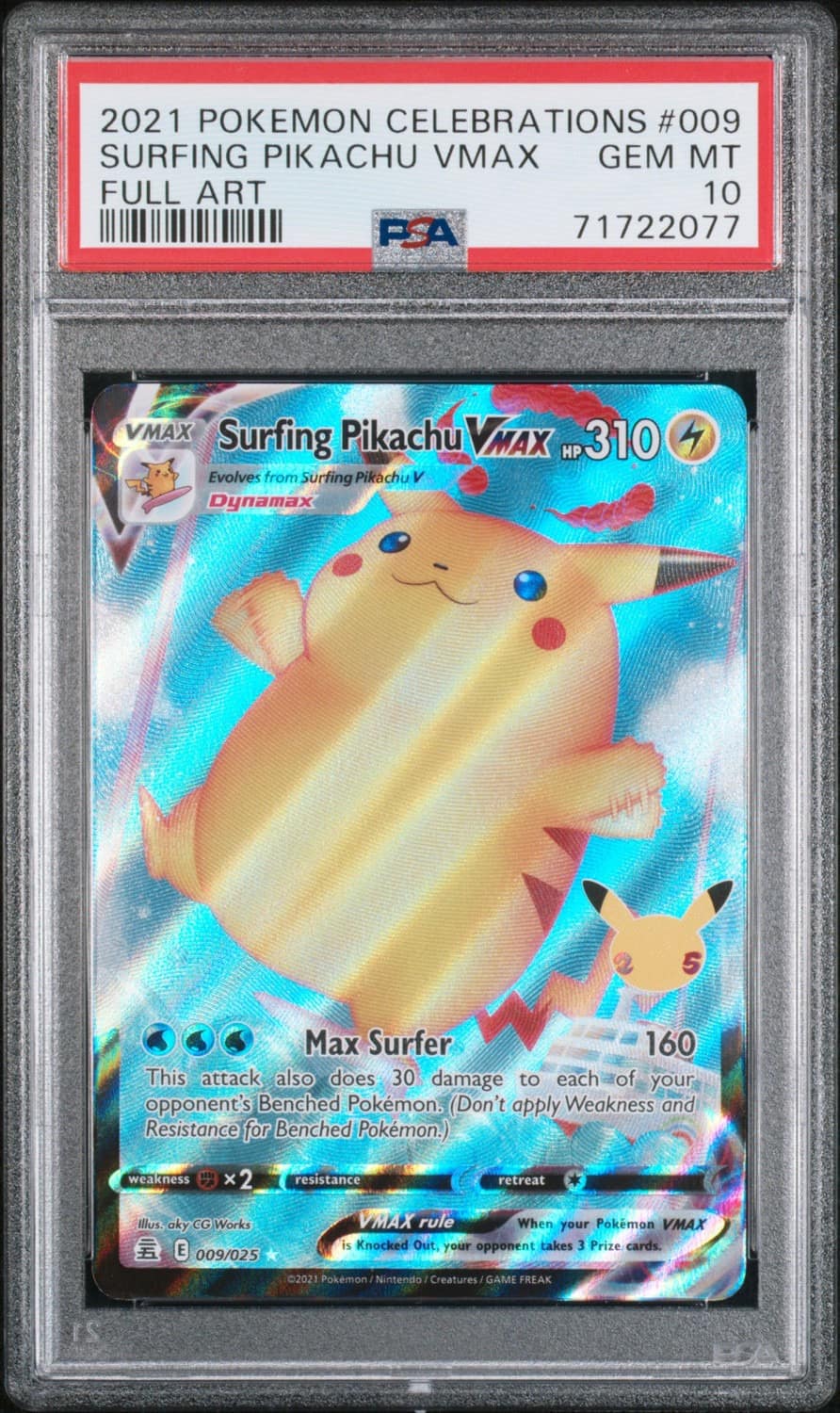 Surfing Pikachu Vmax