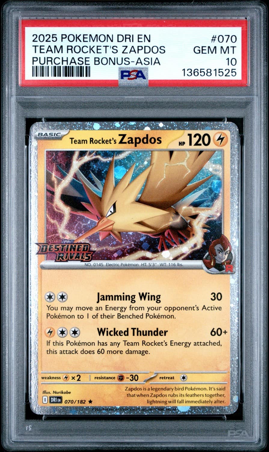Team Rocket'S Zapdos