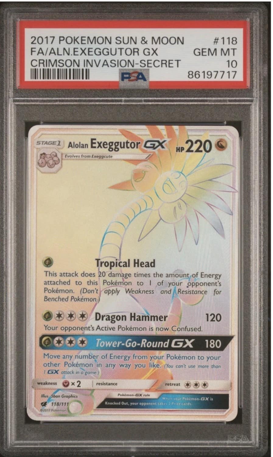Alolan Exeggutor Gx