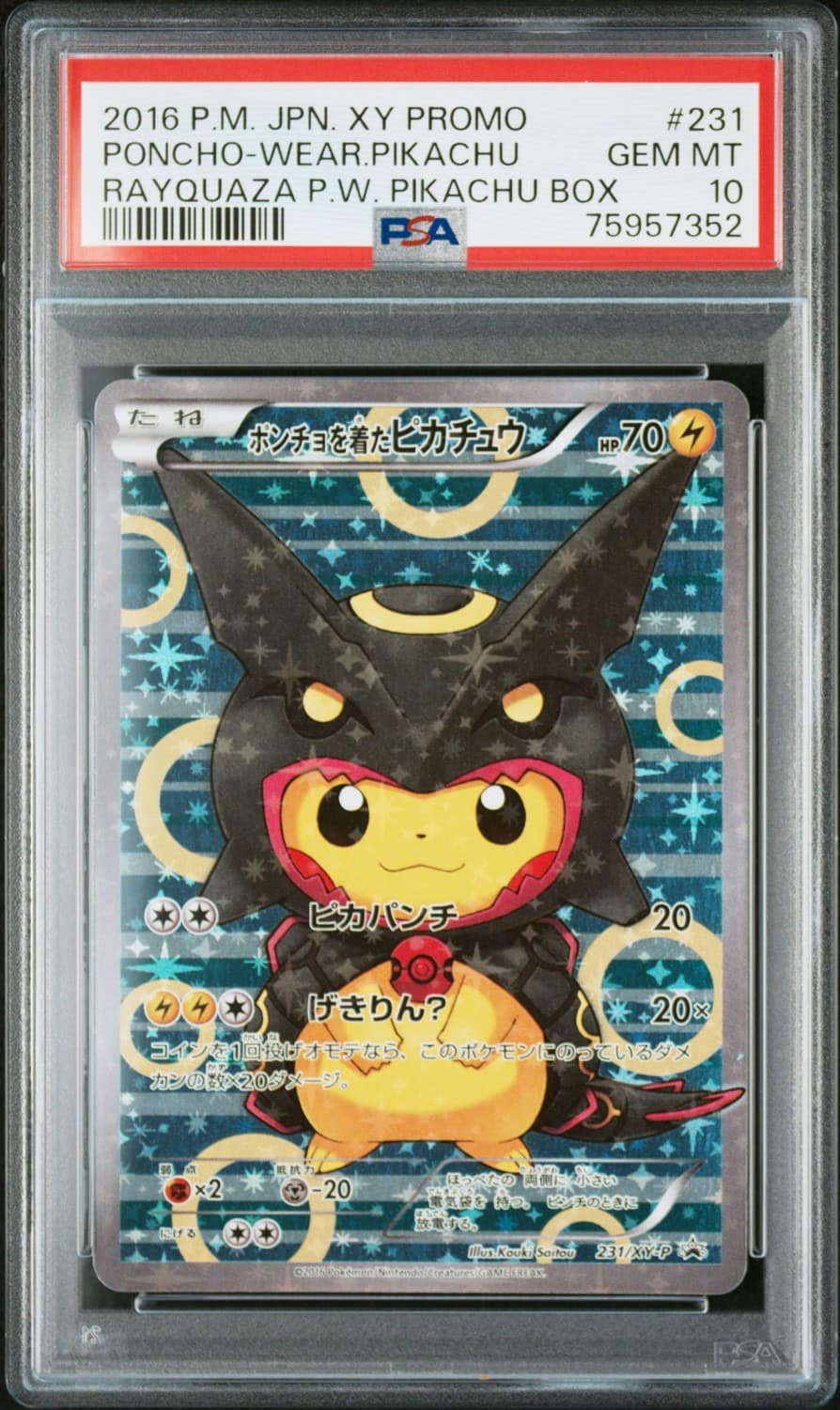 Poncho-Wearing Pikachu