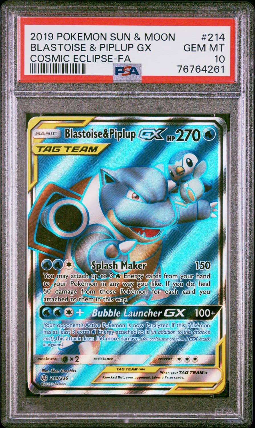 Blastoise & Piplup Gx
