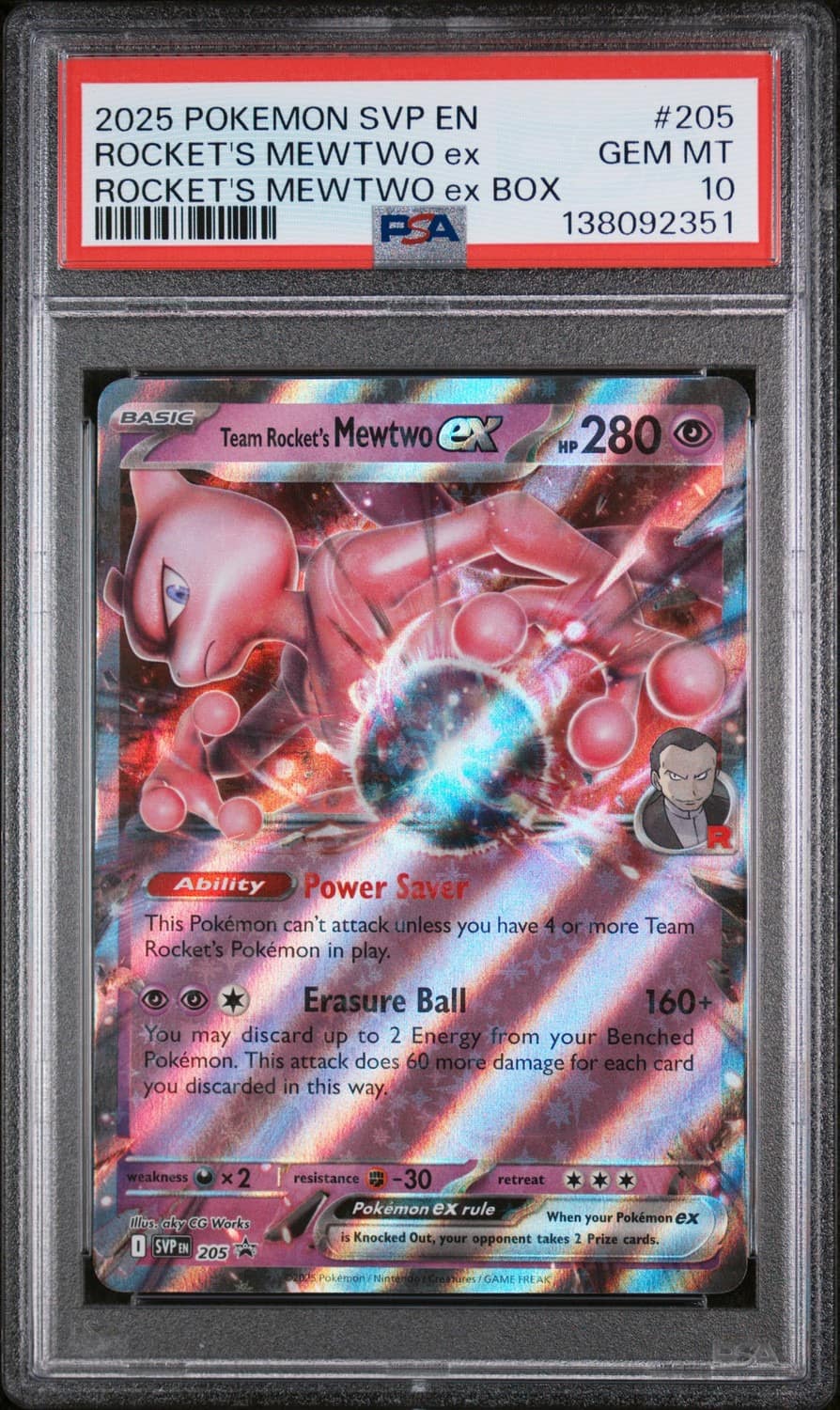 Rocket'S Mewtwo Ex