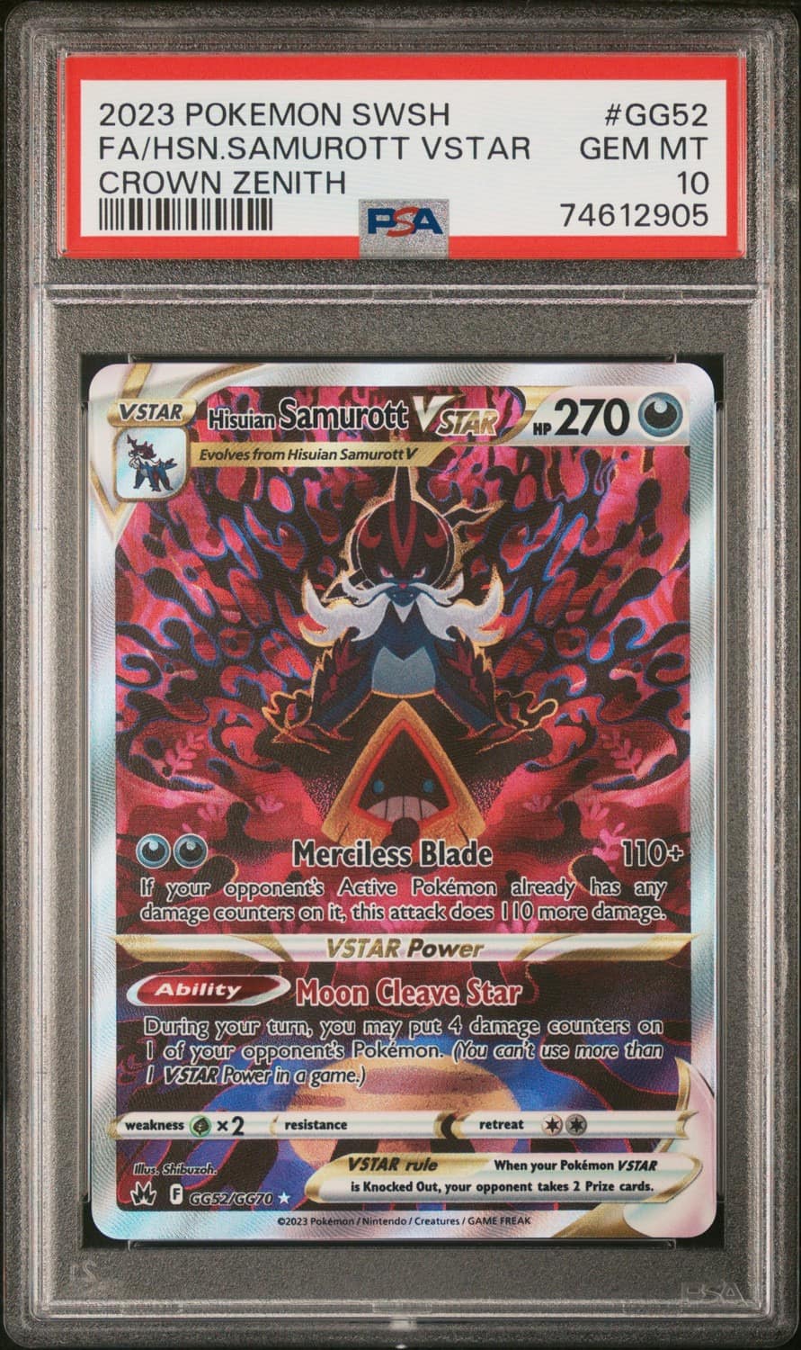 Hisuian Samurott Vstar