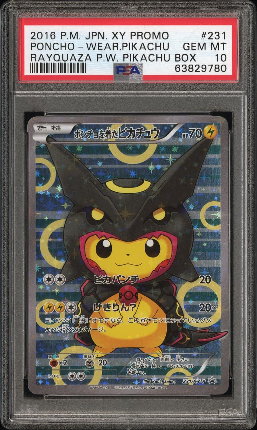 Poncho-Wearing Pikachu