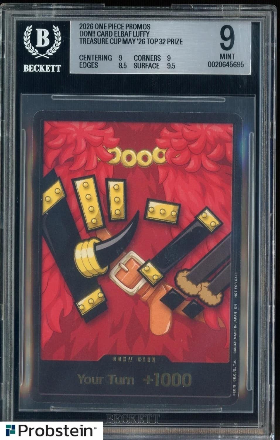 Don!! Card (elbaf Luffy)/(treasure Cup May '26 Top 32 Prize)