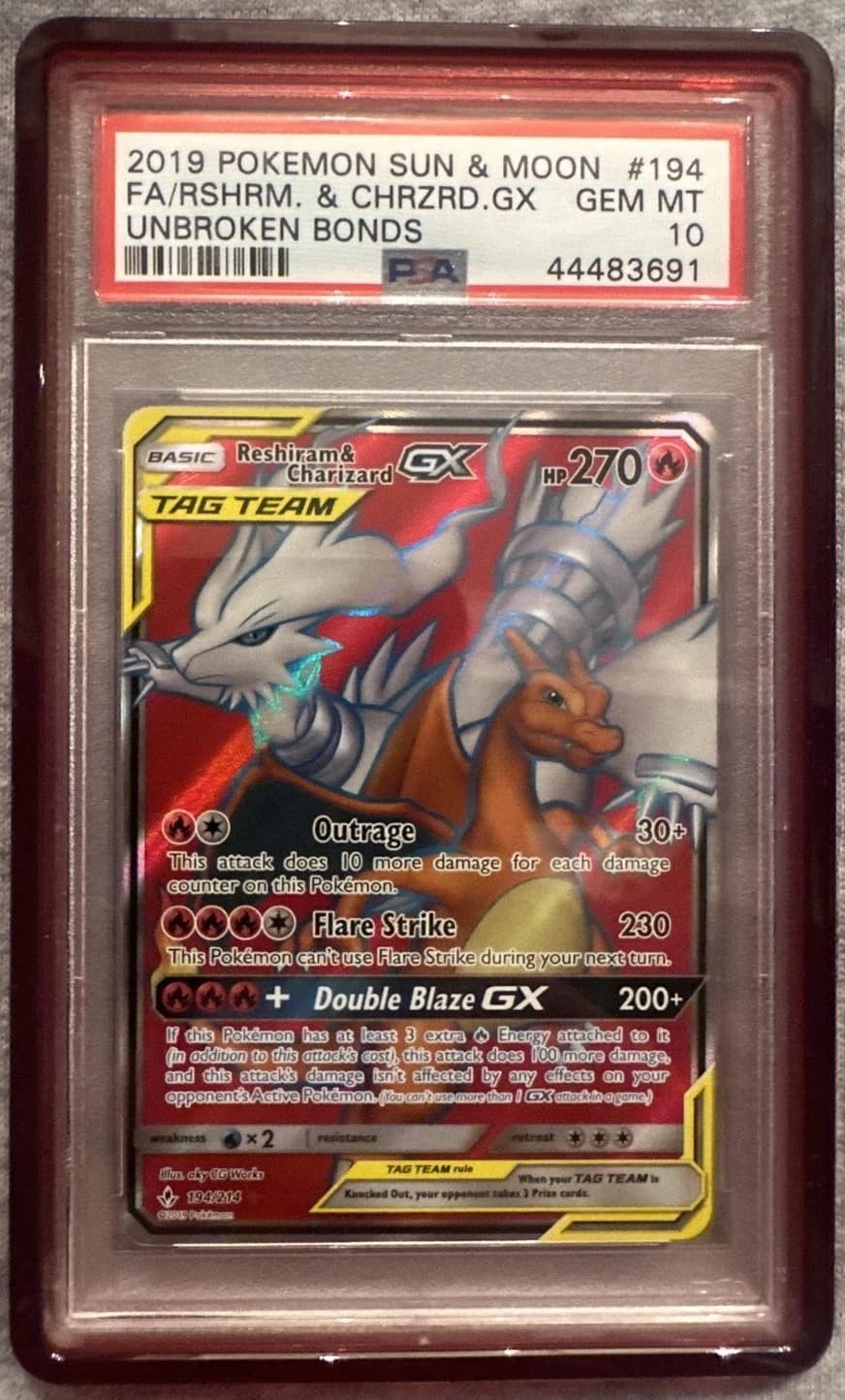 Reshiram & Charizard Gx