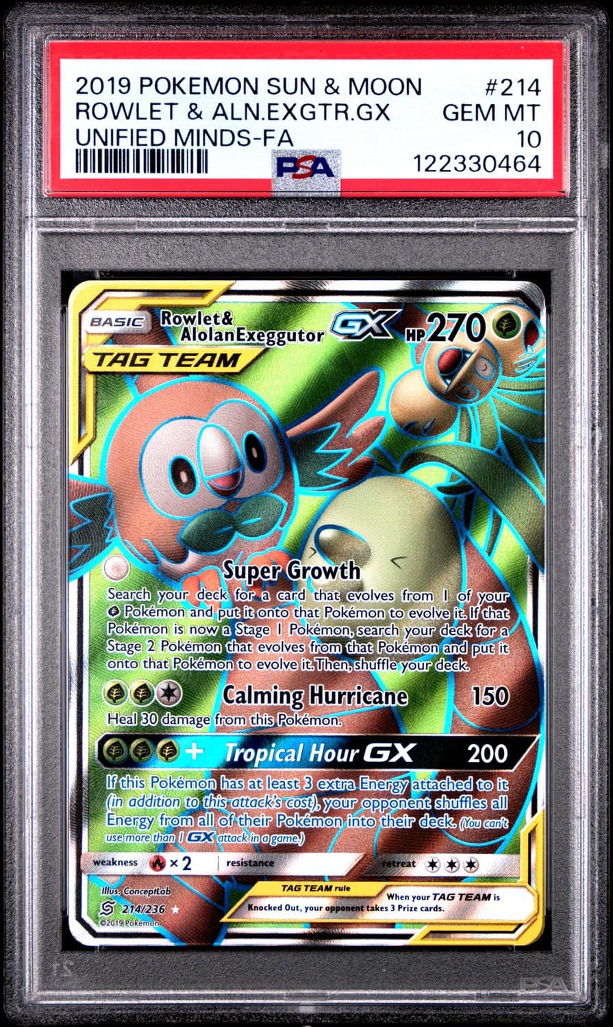 Rowlet & Alolan Exeggutor Gx