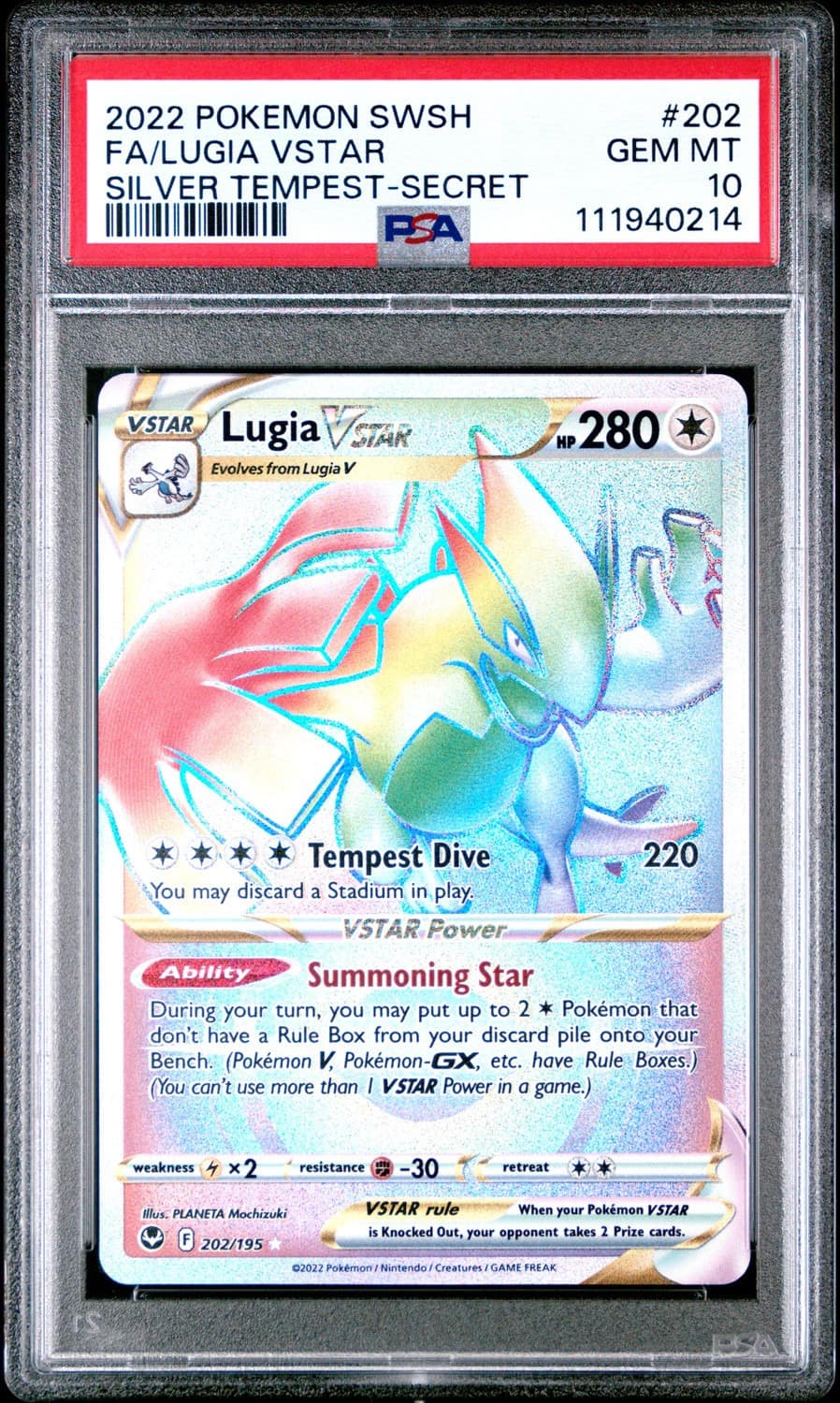 Lugia Vstar