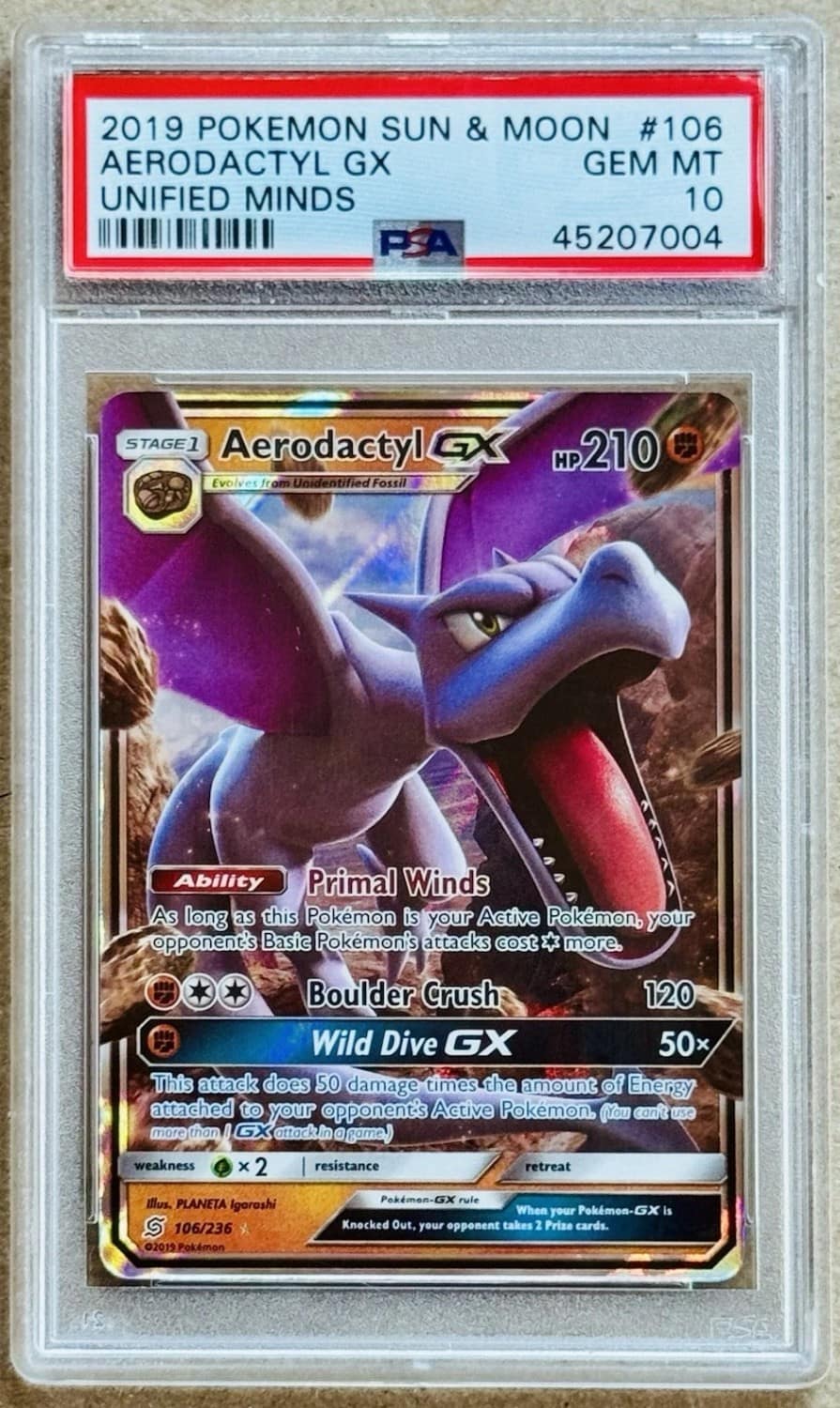 Aerodactyl Gx