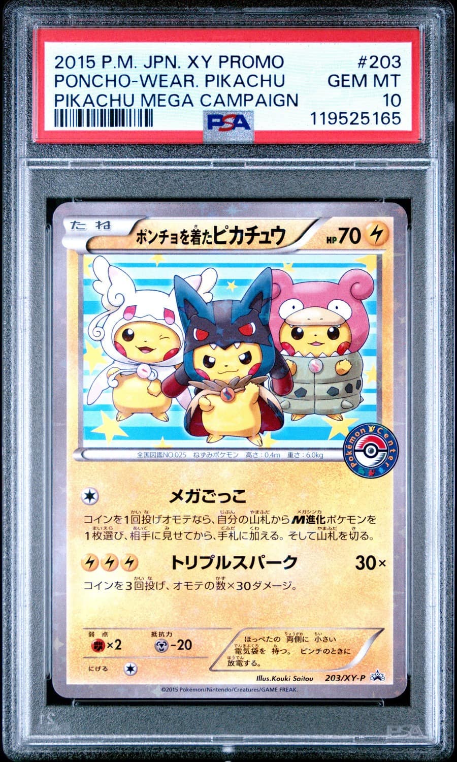 Poncho-Wear Pikachu