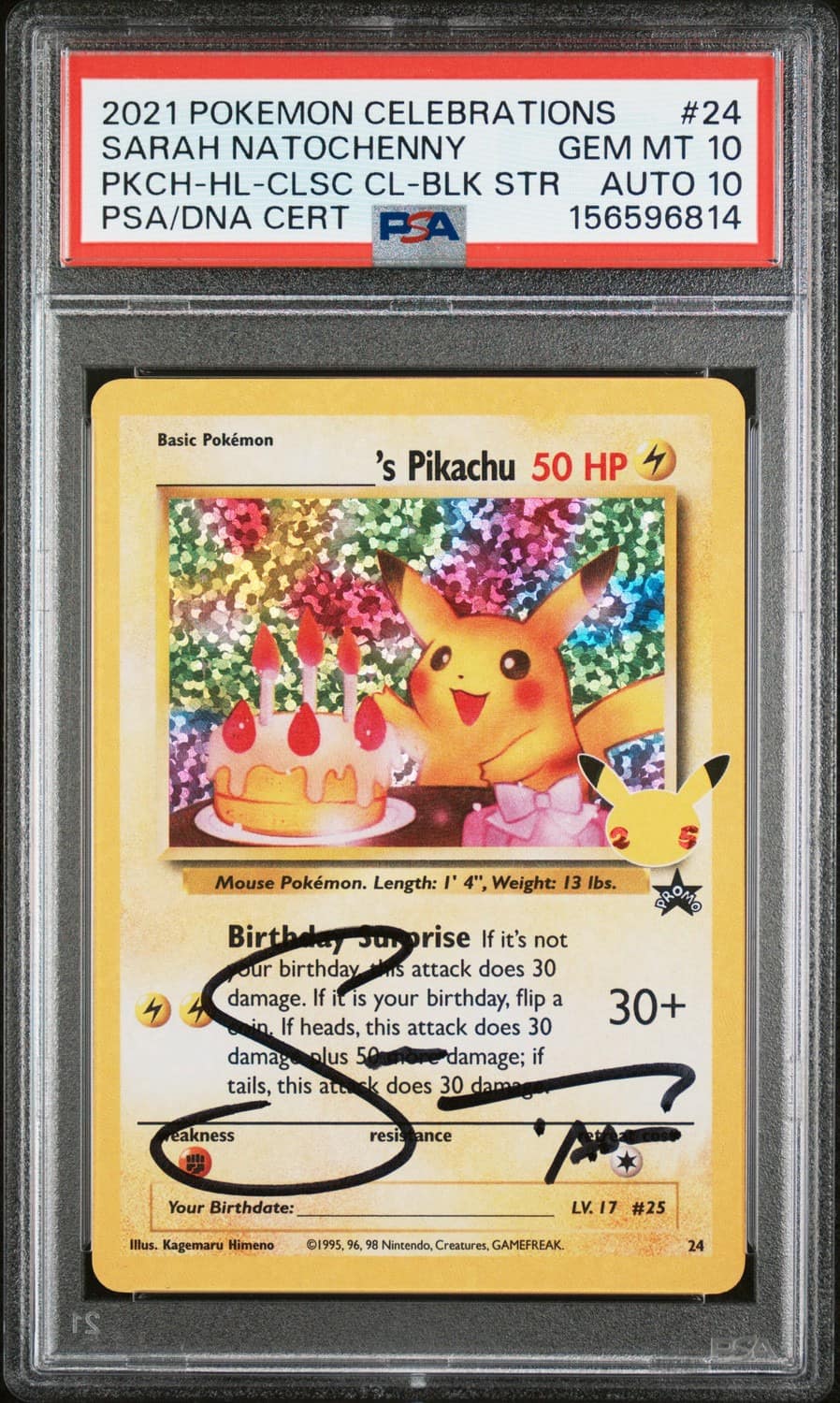 _____'S Pikachu Stamp [25th Anniversary] Textured Confetti Holo