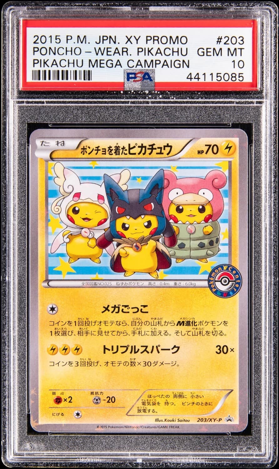 Poncho-Wear Pikachu