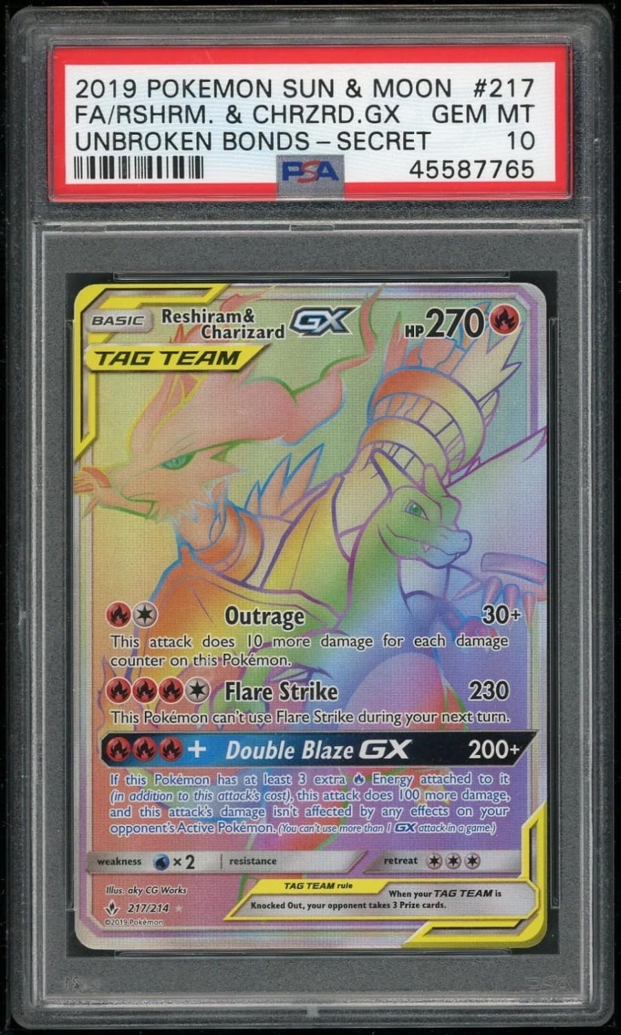 Reshiram & Charizard Gx
