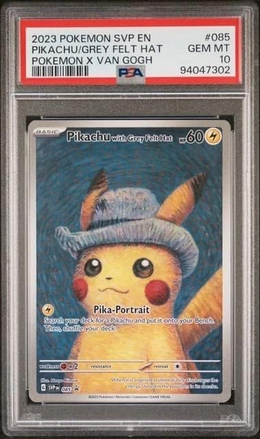 Pikachu/grey Felt Hat
