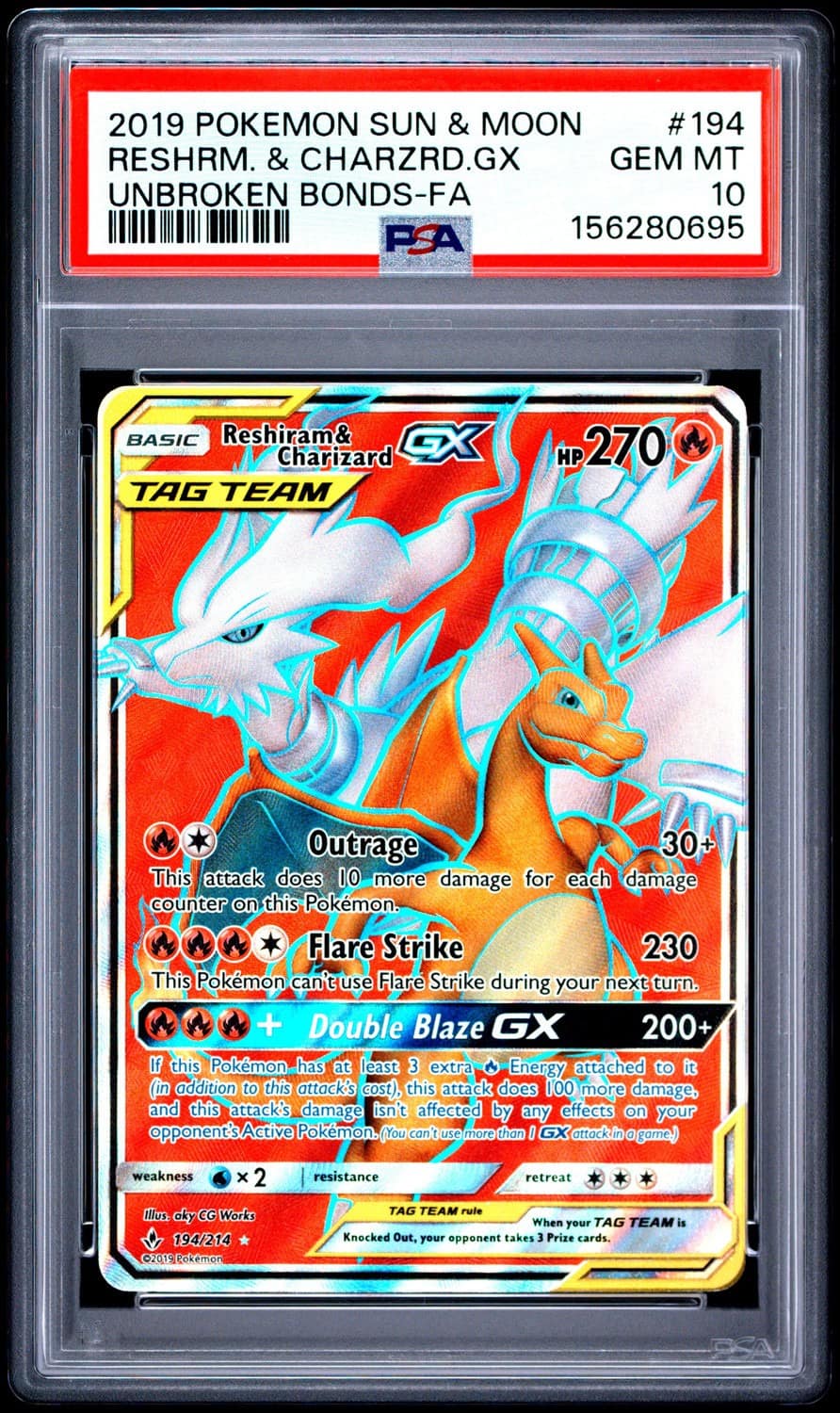 Reshiram & Charizard Gx