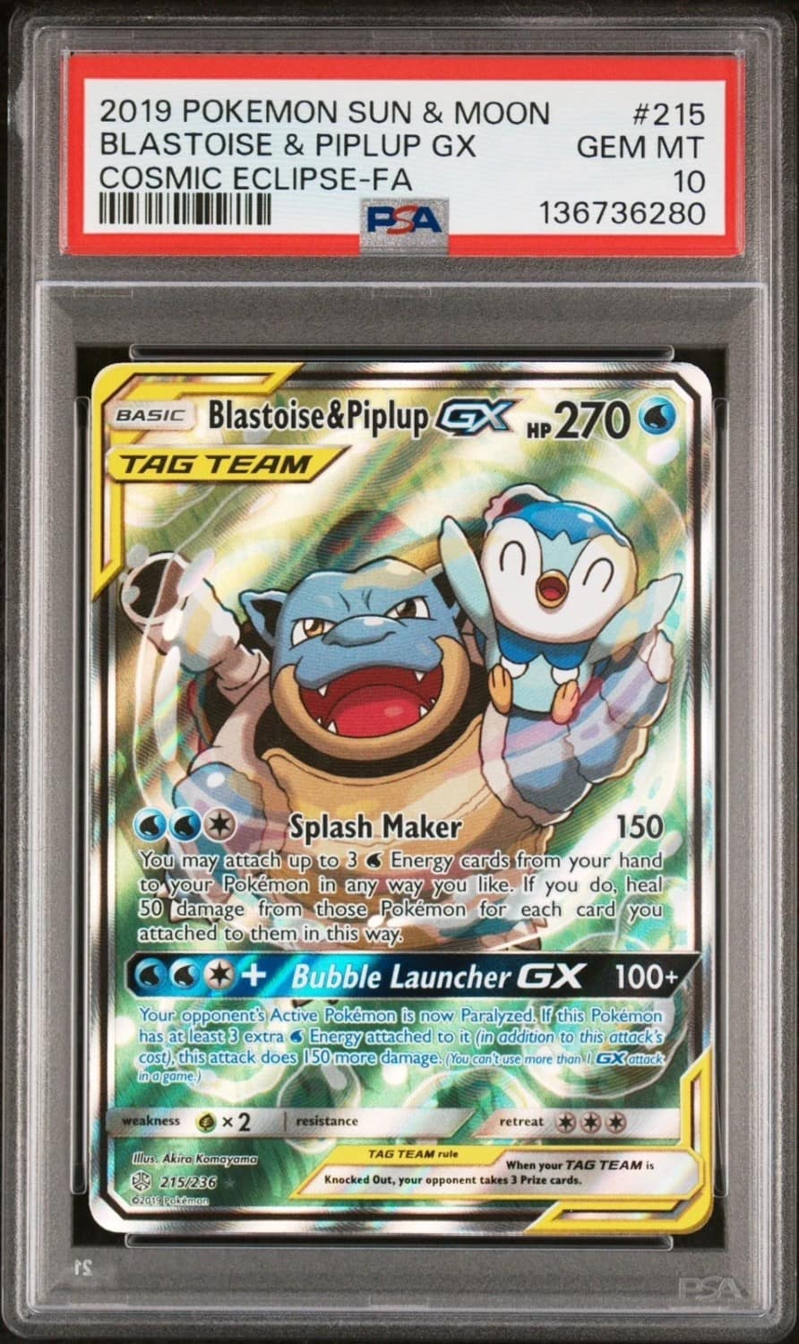 Blastoise & Piplup Gx