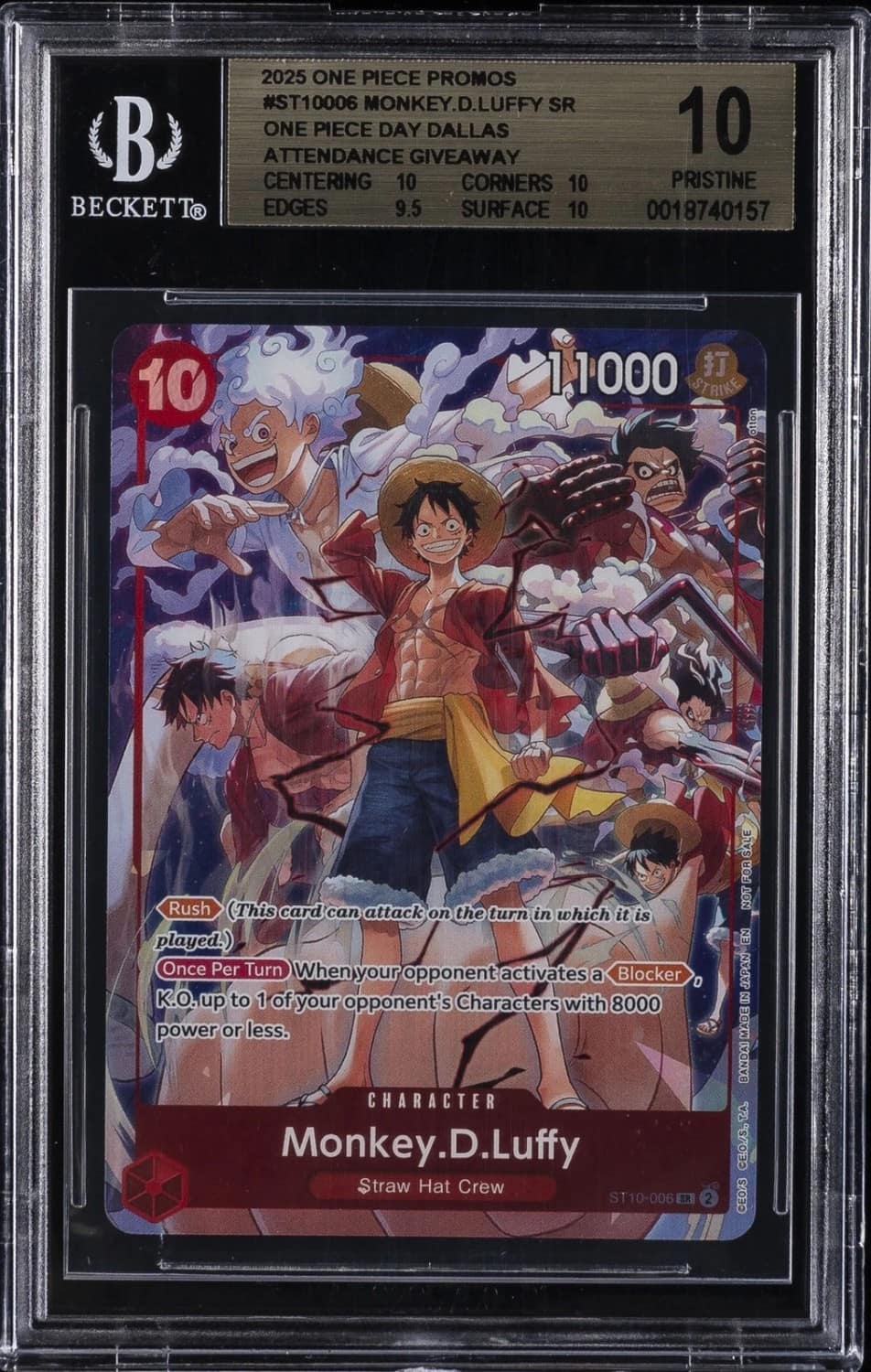 Monkey.d.luffy Sr/(one Piece Day Dallas Attendance Giveaway)