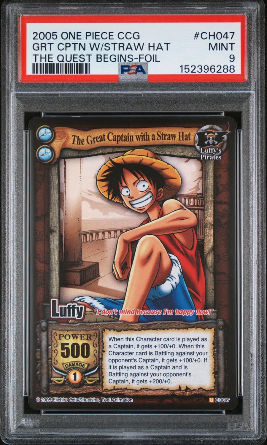 Grt Cptn W/straw Hat